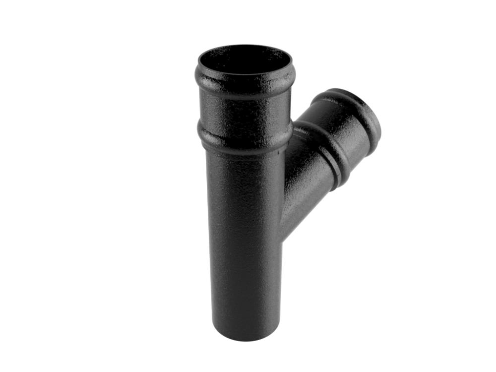 101mm Dia Cast Plain Collar YJunction 112.5° Aluminium Superstore