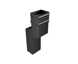 101x76mm Rect (Sq Edge) Cast Clr 1 Pt S/neckeck 0-150mm Proj