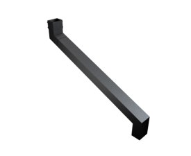 101x76mm Rect (Sq Edge) Cast Clr 2 Pt S/neck 751-1000mm Proj