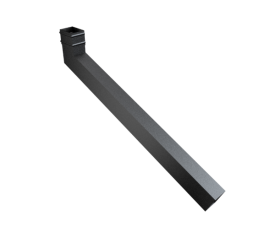 101x76mm Rect (Sq Edge) Cast Collar Ext Bend 751-1000mm