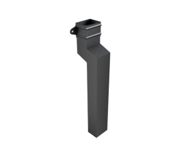 101x76mm Rect (Sq Edge) Eared Clr 1Pt S/n 0-150mm Proj 1mLeg