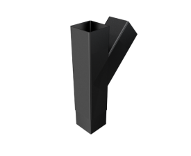 101mm Sq (Rad Edge) Flush Joint Y-Junction 135°