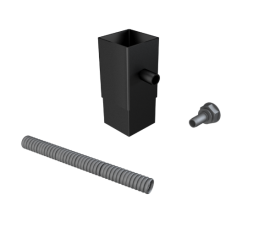 101mm Sq (Rad Edge) F-Joint Water Butt Deflector Kit