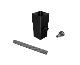 63mm Sq (Rad Edge) Swaged Water Butt Deflector Kit