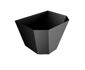 Saturn Large Pressed Hopper -101x76mm Rect O/let Bespoke Pos