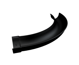 114mm Cast Deep Beaded Half Round Gutter True Radius 1.00m