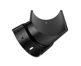 125mm Cast Beaded Half Round Ext Angle 135°
