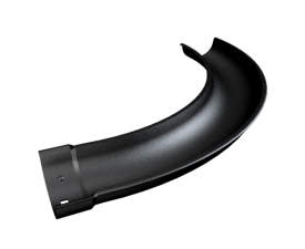 125mm Cast Beaded Half Round Gutter True Radius 1.00m