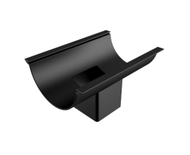 125mm Beaded Half Round 76mm Sq Outlet