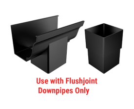 125x100mm Vintage Ogee 101mm Sq F-Joint Outlet c/w Connector