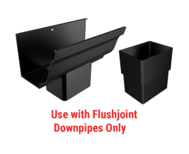 125x100mm Vintage Ogee 101x76mm Rect F-J Outlet & Conn-D/Fix