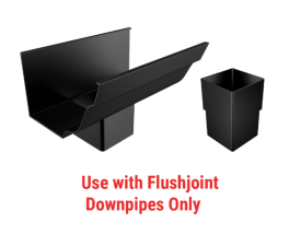 150x100mm Vintage Ogee 76mm Sq F-Joint Outlet c/w Connector