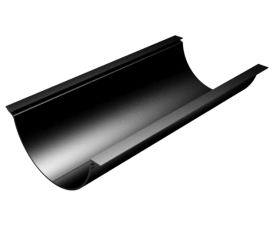 114mm Beaded Half Round Gutter 2.00m