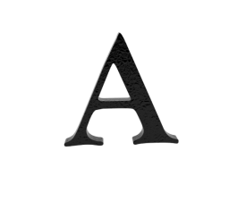 Cast Motif Letter A