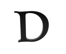 Cast Motif Letter D