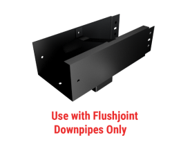100x75mm Joggle Joint Box Gutter 95mm Sq Flush Joint Outlet