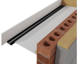 Roof soffit strip vent type C 25mm airflow 2.4m white - Pack of 10