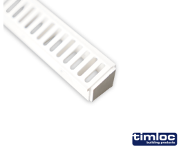 Over fascia eaves vent strip 25mm airflow 300mm white - Pack of 10