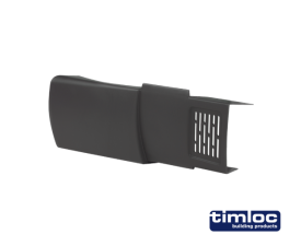 Dry fix verge for profiled tile right hand unit grey - Pack of 20