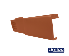 Dry fix verge for profiled tile left hand unit terracotta - Pack of 20