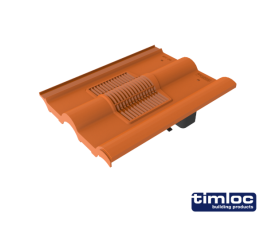 Double Roman Tile Vent Terracotta Multi - Pack of 6